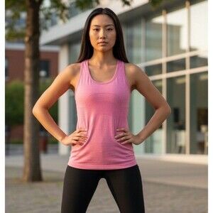 Lululemon Swiftly Tech Racerback Tank Top Women's Size 6 Pink I Run For Me